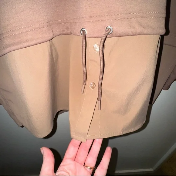 Athleta Gallery Hoodie Pullover Tunic Top Shirttail Women’s Size Extra Large - Picture 4 of 11